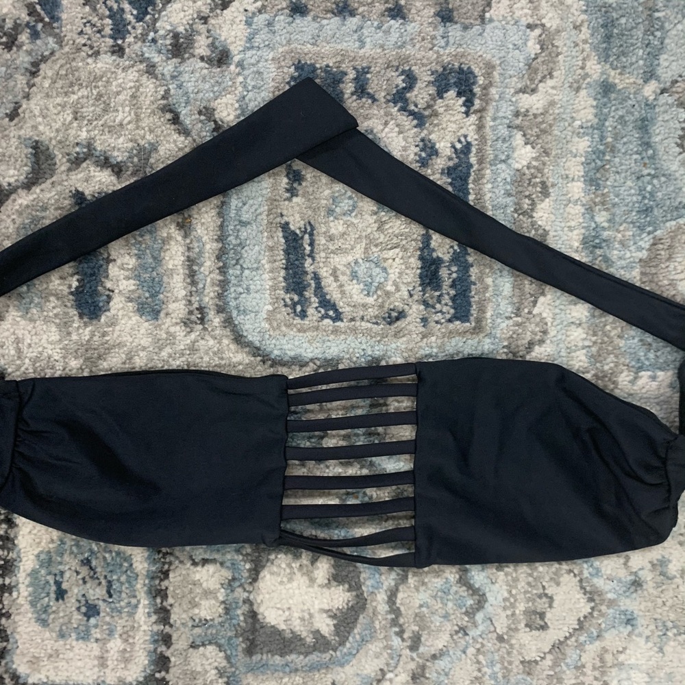 Hustler black bandeau style bikini top